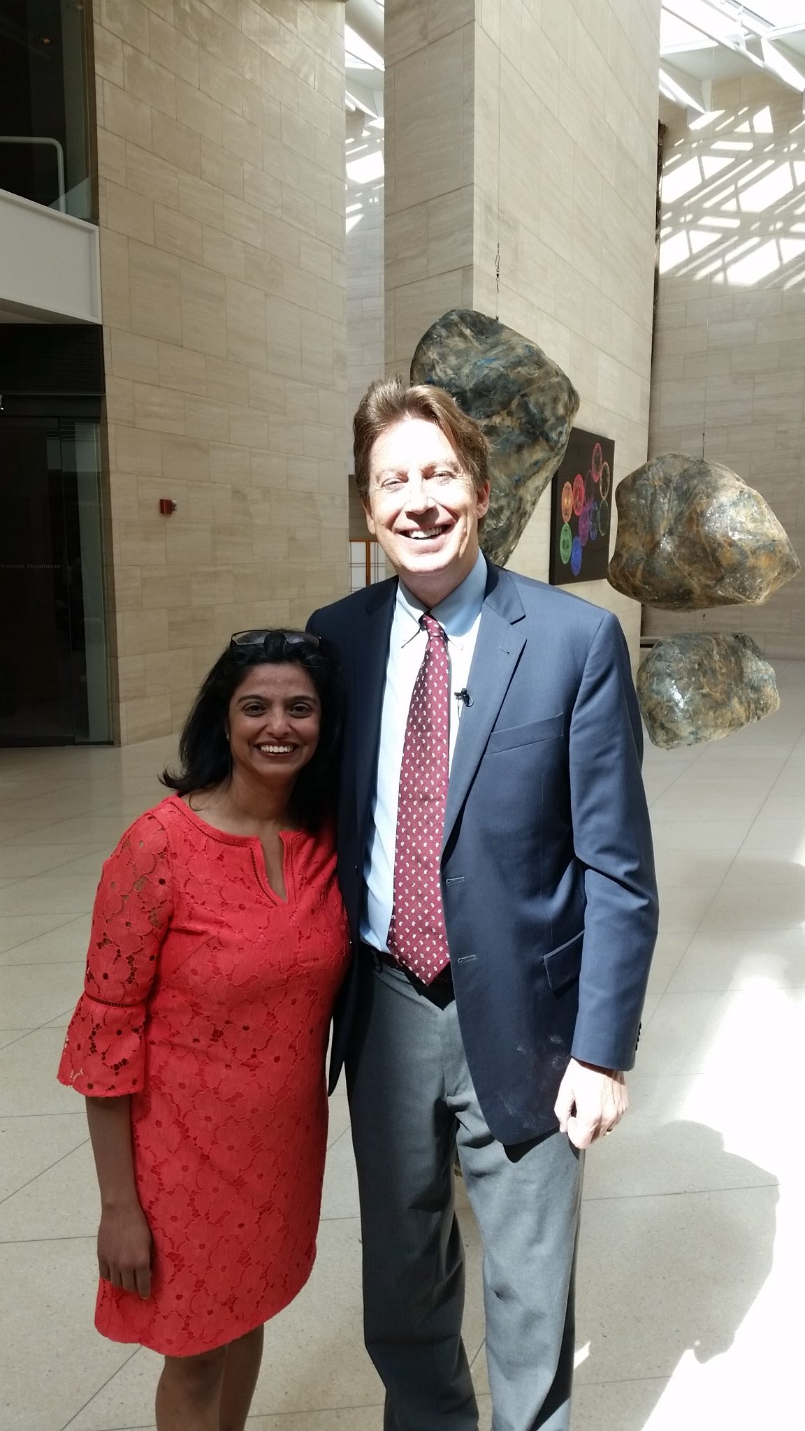 Dr. Bredesen and Aarti Batavia at a conference