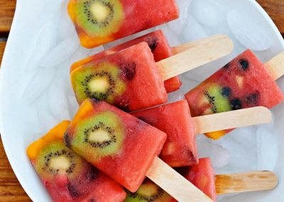 Healthy Summertime Fruit Popsicles